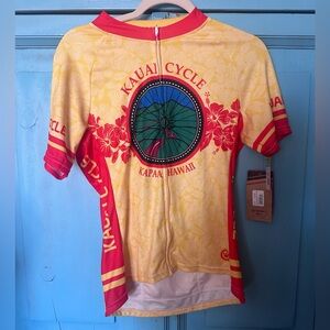Canari Women's Kauai Cycle Yellow and Red Jersey